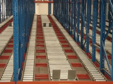 Điều chỉnh lưu trữ pallet chọn lọc trực tiếp lưu trữ trọng lực cho dây chuyền sản xuất