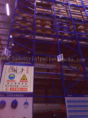 Mua Chiều cao 12 m / Độ sâu Hệ thống Rack Shuttle Rack 25 m, Lưu trữ kênh dài theo Pallet sản xuất trực tuyến