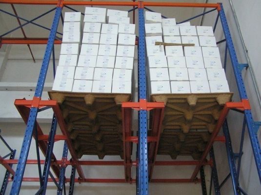 Mua Màu xanh / cam đa cấp Lái ​​xe trong pallet racking với khung bên đơn / đôi sản xuất trực tuyến