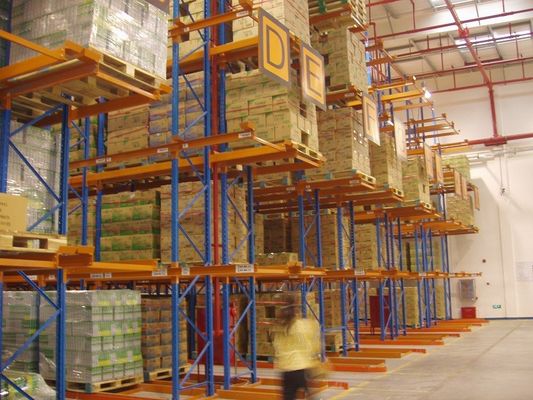 Mua Thép phun sơn tĩnh điện đã hoàn thành Hệ thống giá đỡ lối đi rất hẹp sản xuất trực tuyến