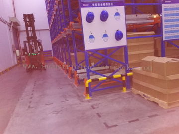 Chiều cao 82FT X 39FT Chiều cao Radio Shuttle Racking Blue + Hệ thống Lưu trữ Kho chứa Orange