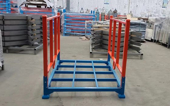 Heavy Duty lắp pallet lồng trong kho lưu trữ không gian màu xanh dương và cam