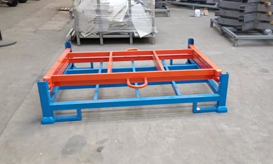 Heavy Duty lắp pallet lồng trong kho lưu trữ không gian màu xanh dương và cam